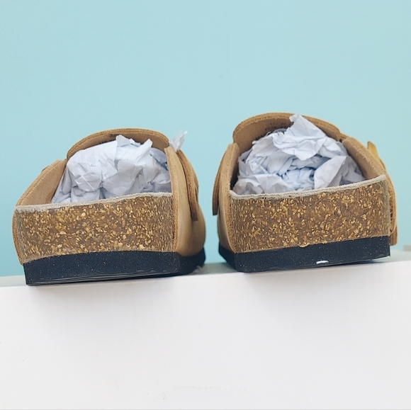 Quince Water Repellent Pecan Brown Suede Clogs with Buckle Women's Size 7 - Picture 12 of 15